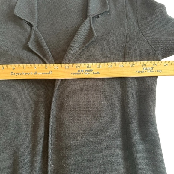 Chico's Classic Black Long Line Sweater Blazer - Picture 8 of 12